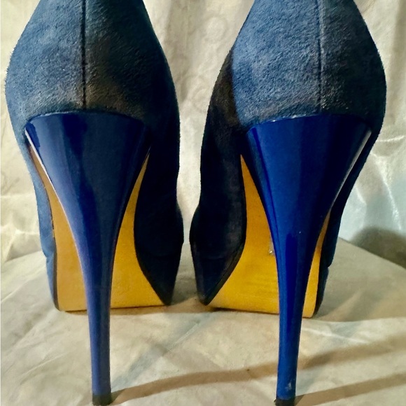 Bakers ~ Blue SUEDE platform stiletto - Picture 2 of 6
